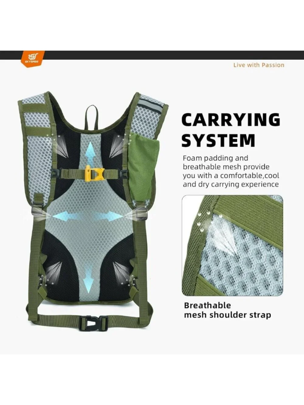 Lightweight 25L Hiking Backpack | Water-Resistant Travel Daypack for Outdoor